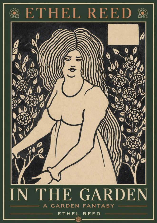 Ethel Reed In the Garden No2 - Poster
