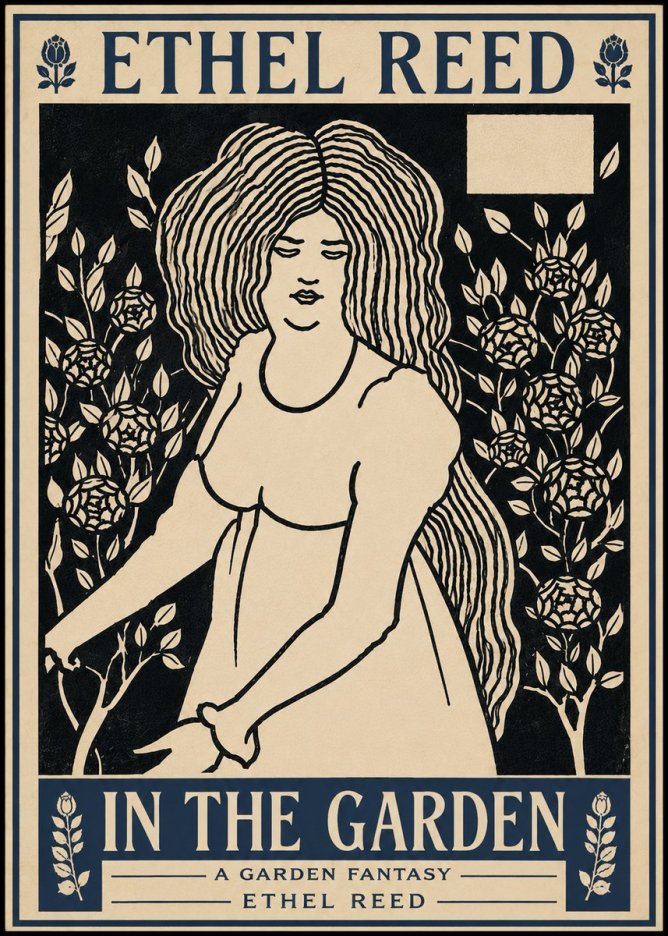 Ethel Reed In the Garden No6 - Poster