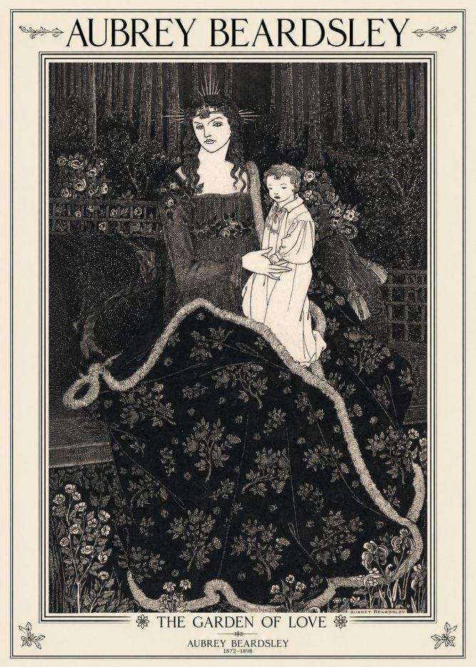 Aubrey Beardsley The Garden of Love No1 - Poster