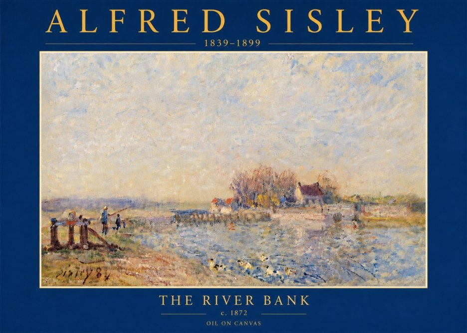 Sisley The River Bank I No5 - Poster