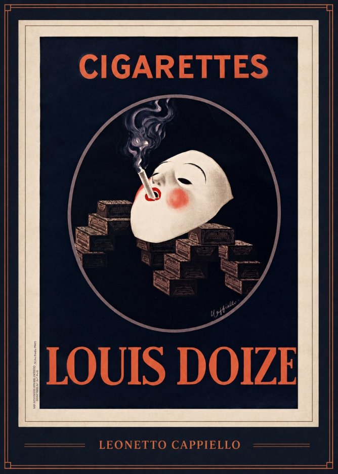 Leonetto Cappiello Cigarettes Louis Doize No1 - Poster