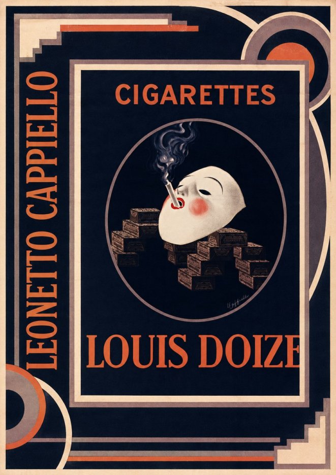 Leonetto Cappiello Cigarettes Louis Doize No2 - Poster
