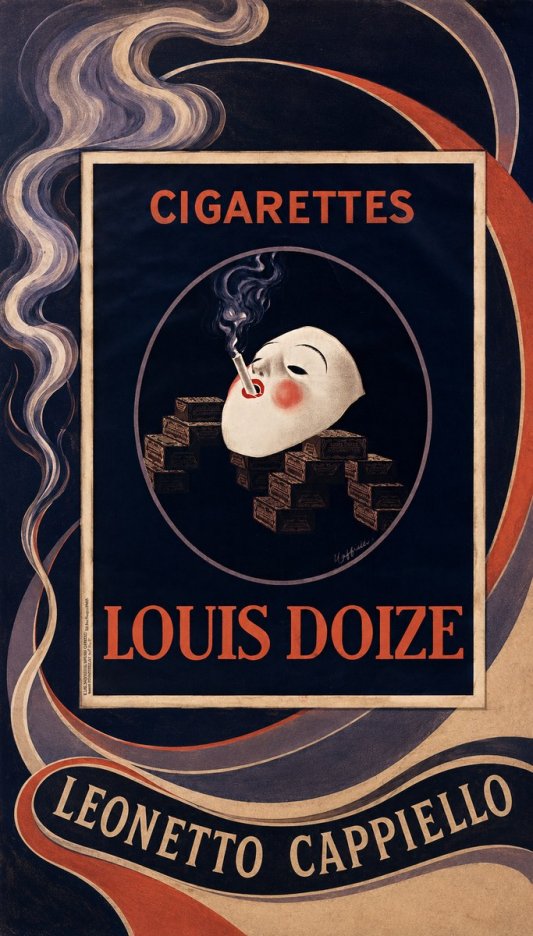 Leonetto Cappiello Cigarettes Louis Doize No3 - Poster