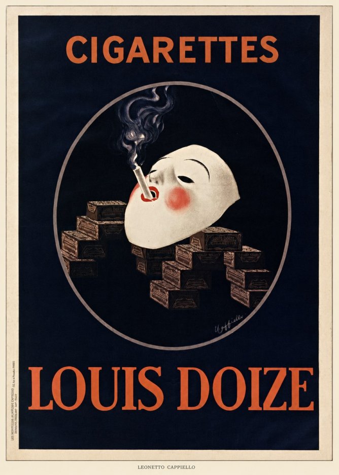 Leonetto Cappiello Cigarettes Louis Doize No6 - Poster