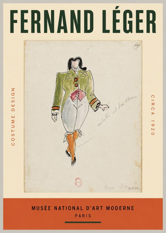 Fernand Léger Costume Design II No2 - Poster