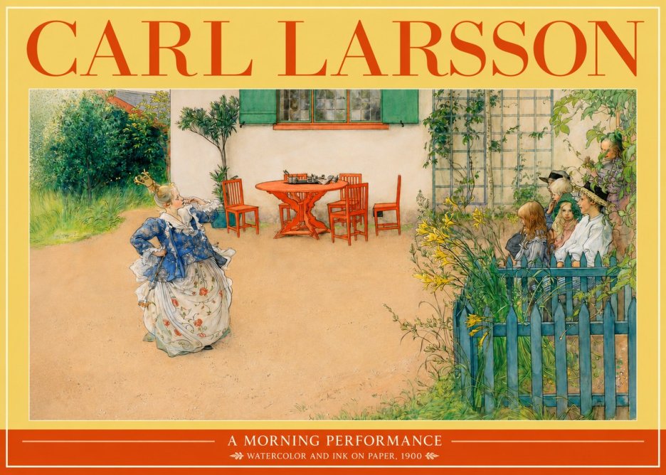 Carl Larsson A Morning Performance No2 - Poster