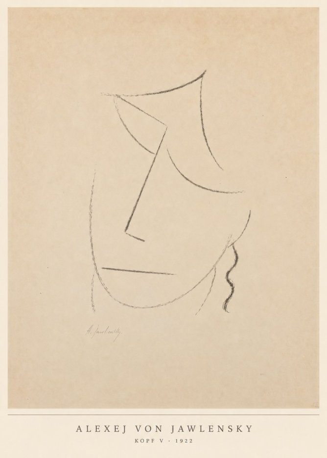 Alexej von Jawlensky Kopf V No6 - Poster