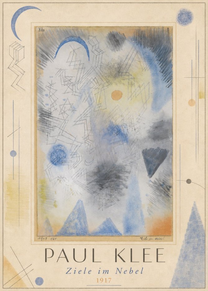 Paul Klee Ziele Im Nebel No1 - Poster