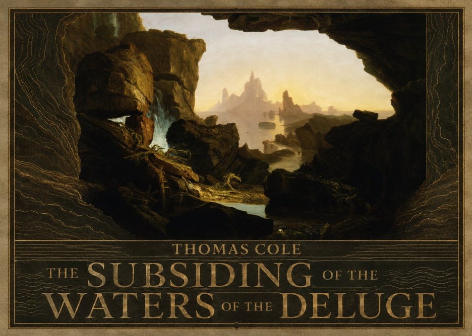 Thomas Cole The Subsiding of the Waters of the Deluge I No5 - Poster