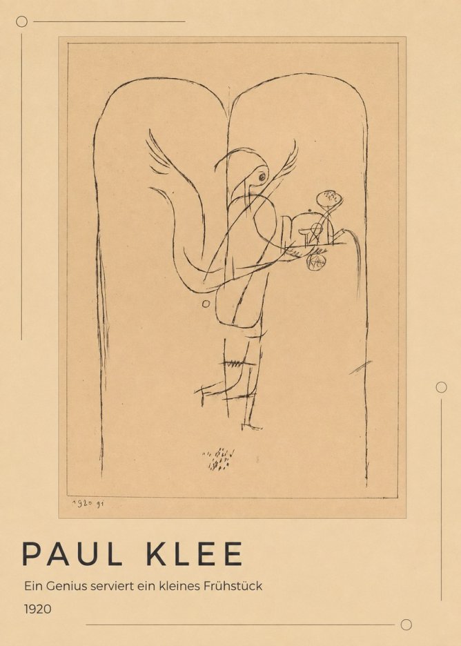 Paul Klee Ein Genius Serviert Ein Kleines Frühstück No1 - Poster