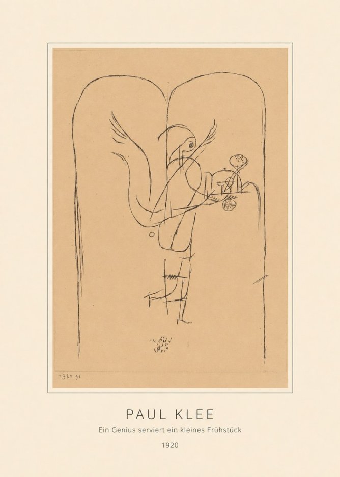 Paul Klee Ein Genius Serviert Ein Kleines Frühstück No4 - Poster