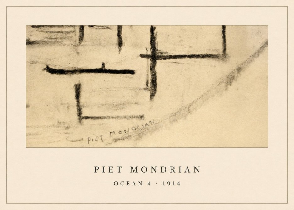 Piet Mondrian Ocean 4 No5 - Poster