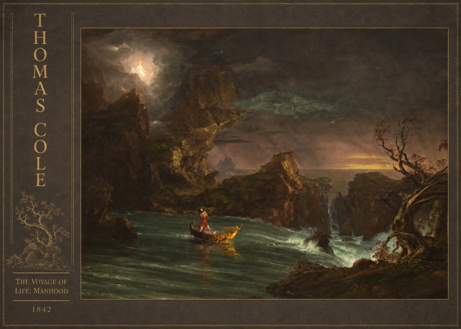 Thomas Cole The Voyage of Life: Manhood III No3 - Poster