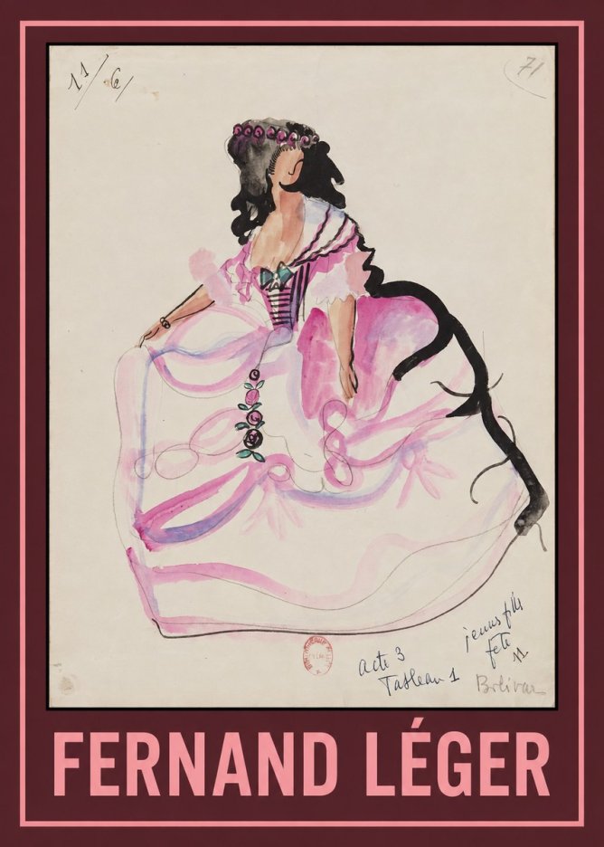 Fernand Léger Jeune Fille Fête No1 - Poster