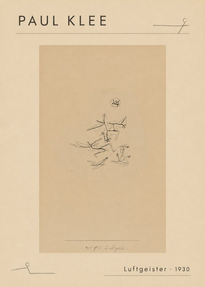 Paul Klee Luftgeister No6 - Poster