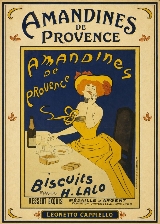 Leonetto Cappiello Amandines De Provence Biscuits H. Lalo III No3 - Poster