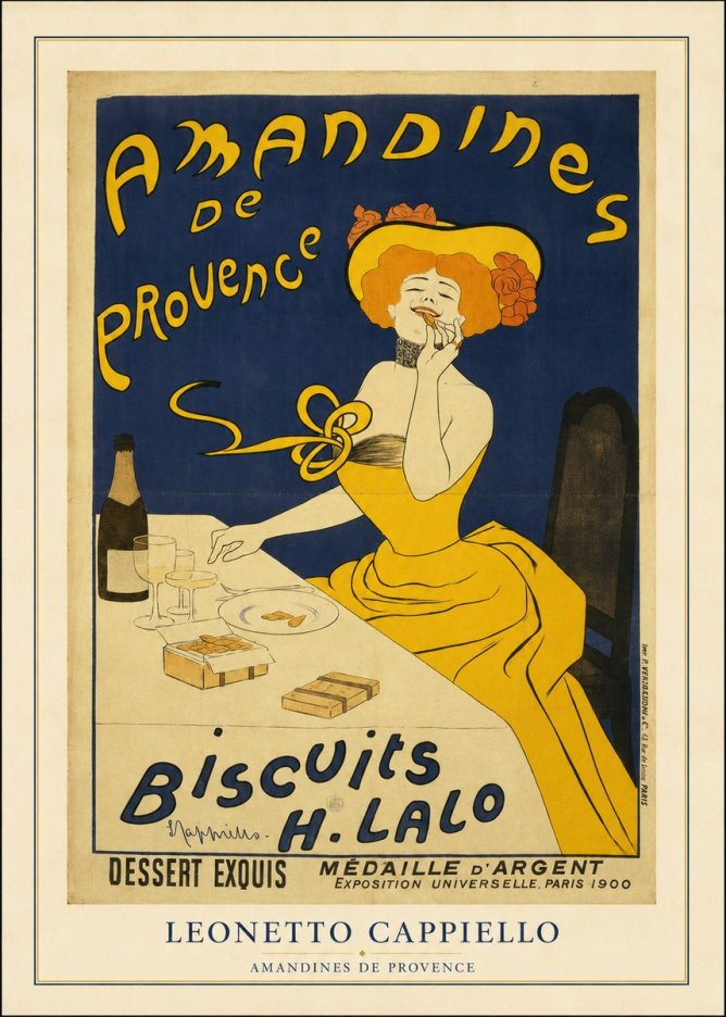 Leonetto Cappiello Amandines De Provence Biscuits H. Lalo III No4 - Poster