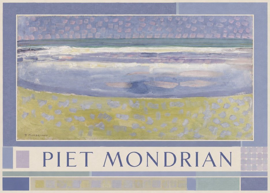 Piet Mondrian The Sea No1 - Poster