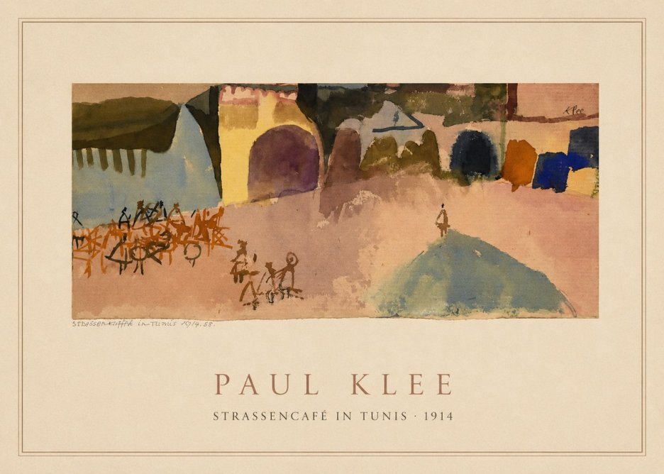 Paul Klee Strassencafé in Tunis · 1914 No4 - Poster
