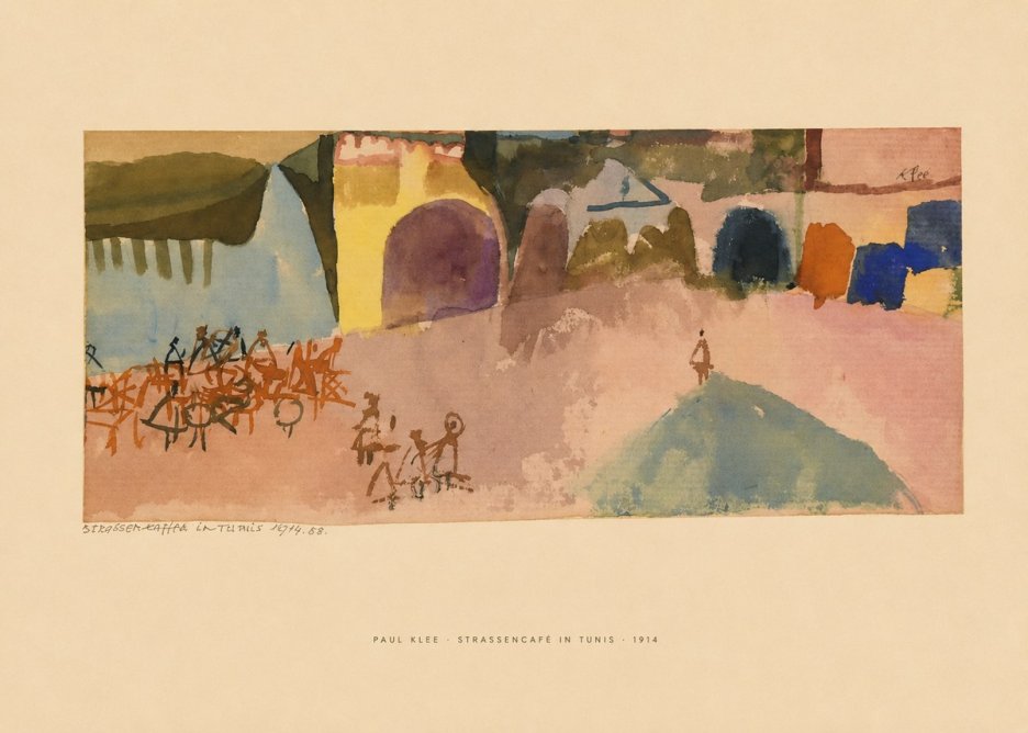 Paul Klee Strassencafé in Tunis · 1914 No6 - Poster