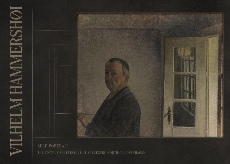 Vilhelm Hammershøi Self-portrait. the Cottage Spurveskjul at Sorgenfri, North of Copenhagen No3 - Poster