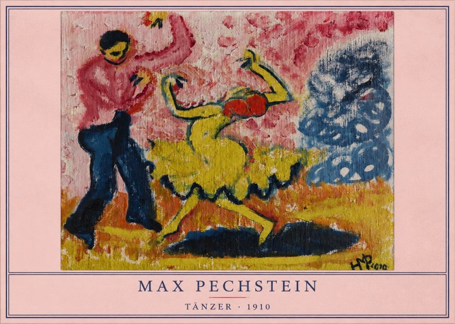 Max Pechstein Tänzer • 1910 No4 - Poster