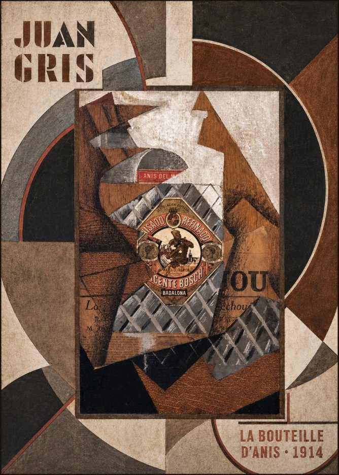 Juan Gris La Bouteille D'anis - 1914 No6 - Poster