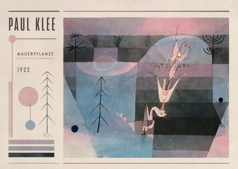 Paul Klee Mauerpflanze No2 - Poster