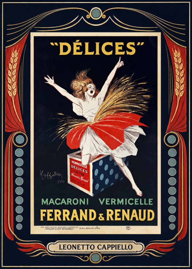 Leonetto Cappiello Délices II No2 - Poster