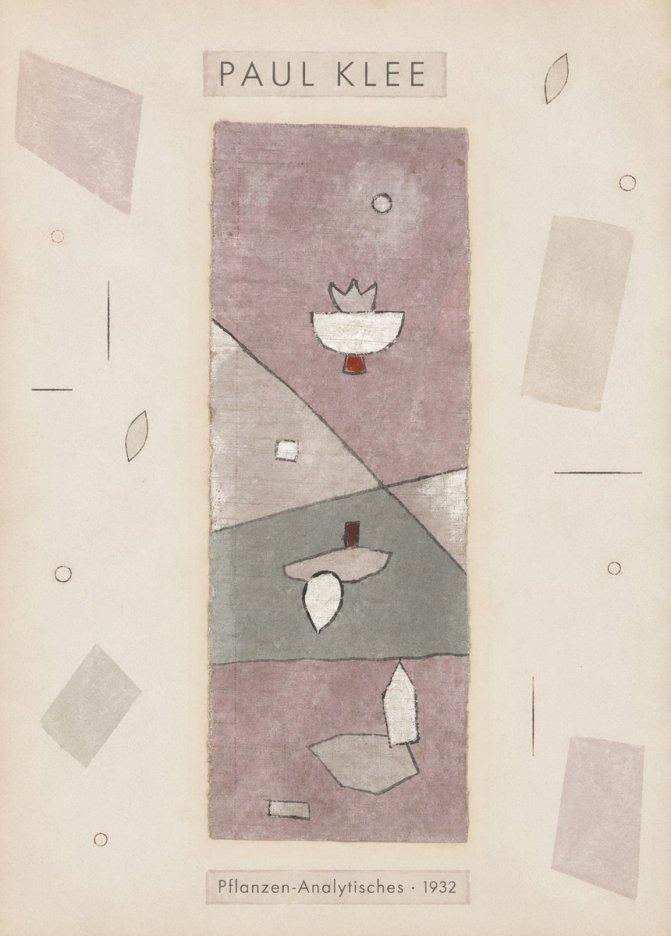 Paul Klee Pflanzen-analytisches No3 - Poster