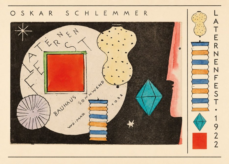 Oskar Schlemmer Laternenfest No6 - Poster