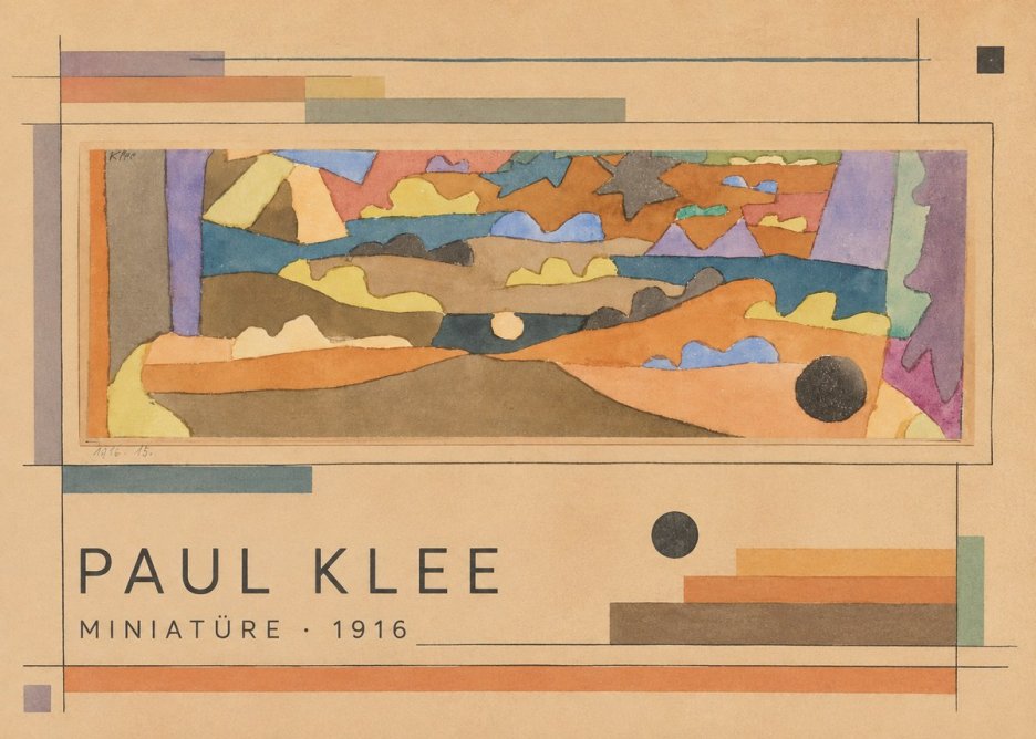 Paul Klee Miniatüre · 1916 No2 - Poster