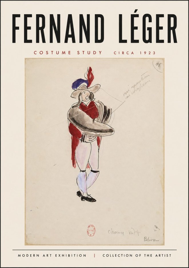 Fernand Léger Costume Study I No3 - Poster