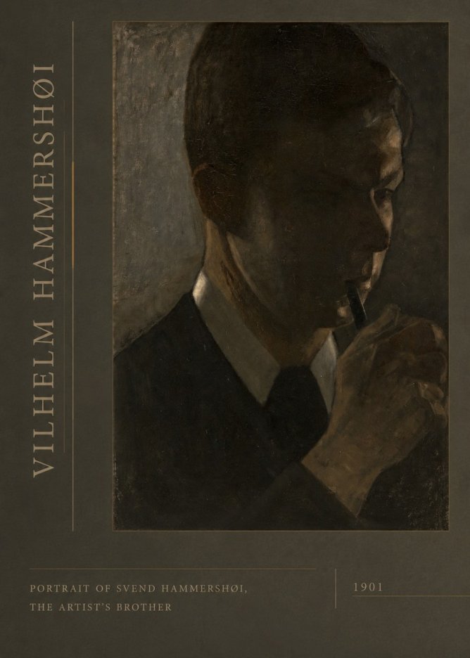 Vilhelm Hammershøi Portrait of Svend Hammershøi, the Artist's Brother No2 - Poster