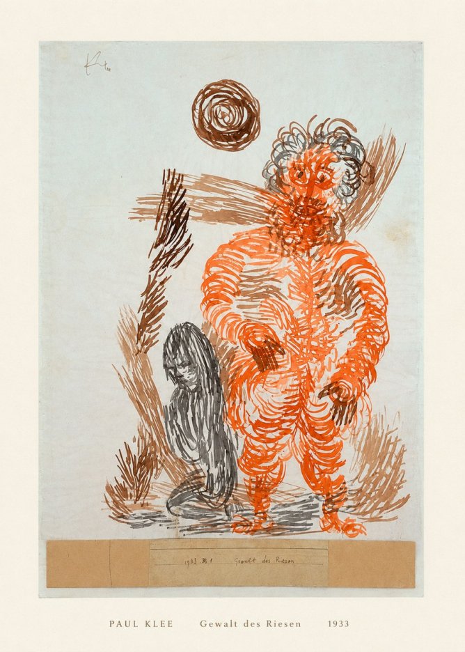Paul Klee Gewalt Des Riesen II No5 - Poster