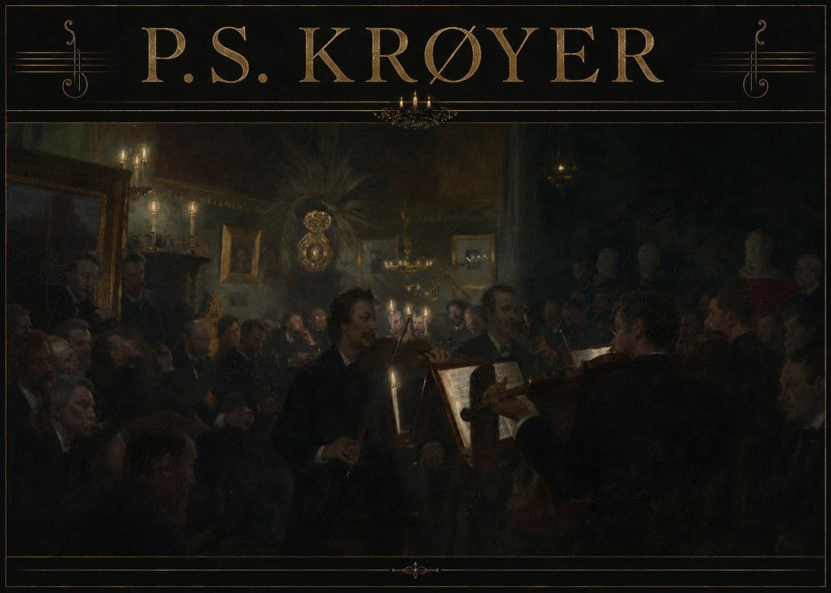 P.S. Krøyer An Evening at Høeberg's Home No3 - Poster