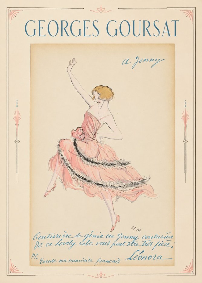 Georges Goursat A Jenny No2 - Poster