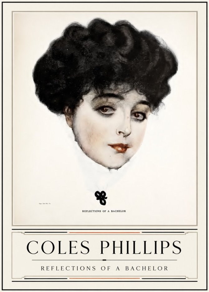 Coles Phillips Reflections of a Bachelor No3 - Poster