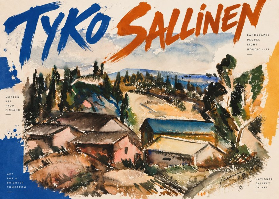 Tyko Sallinen Hillside Houses No2 - Poster