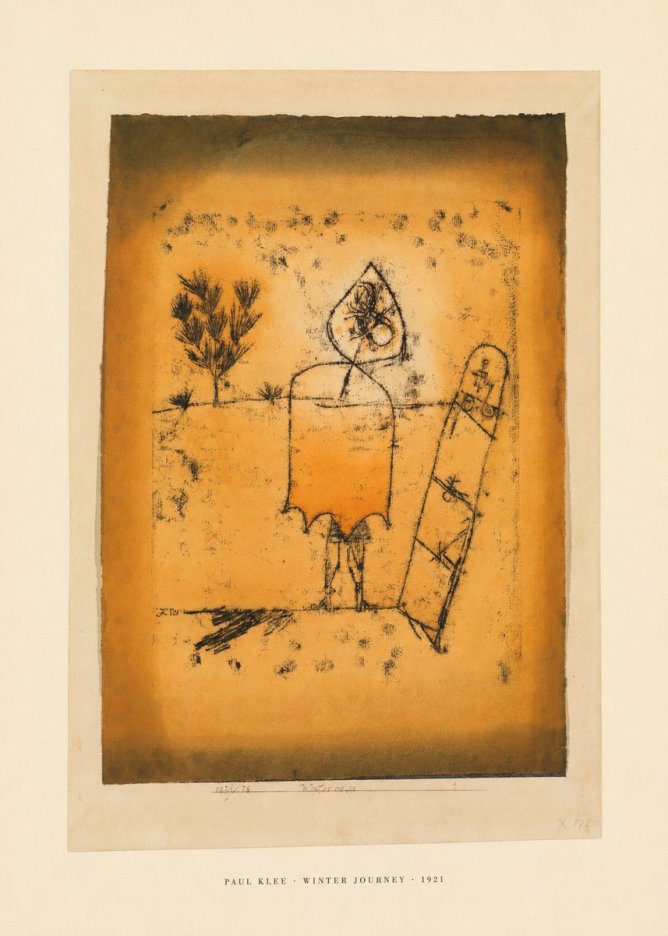 Paul Klee Winter Journey No5 - Poster