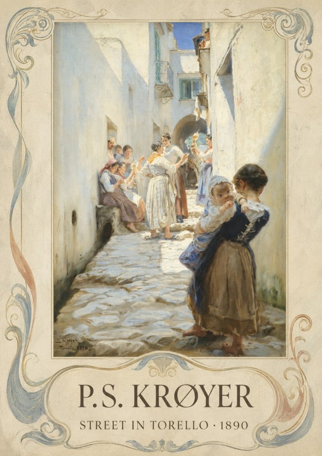 P.S. Krøyer Street in Torello No4 - Poster