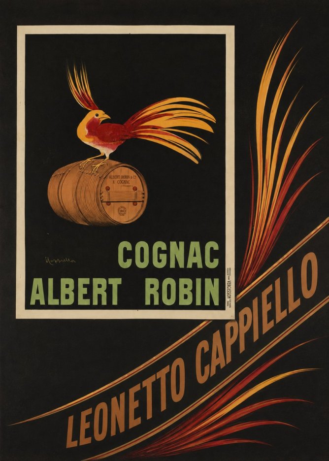 Leonetto Cappiello Cognac Albert Robin No5 - Poster