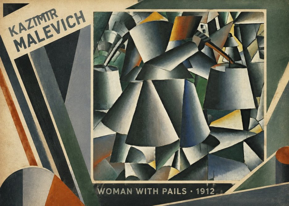 Kazimir Malevich Woman with Pails No2 - Poster