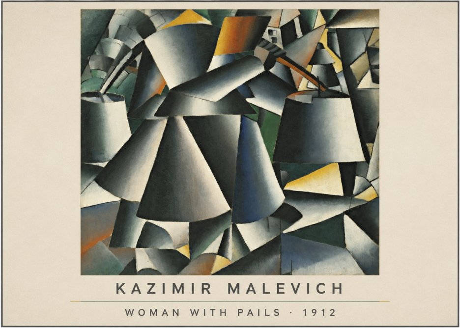 Kazimir Malevich Woman with Pails No4 - Poster