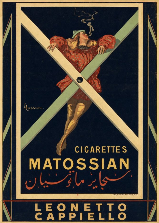 Leonetto Cappiello Cigarettes Matossian No5 - Poster