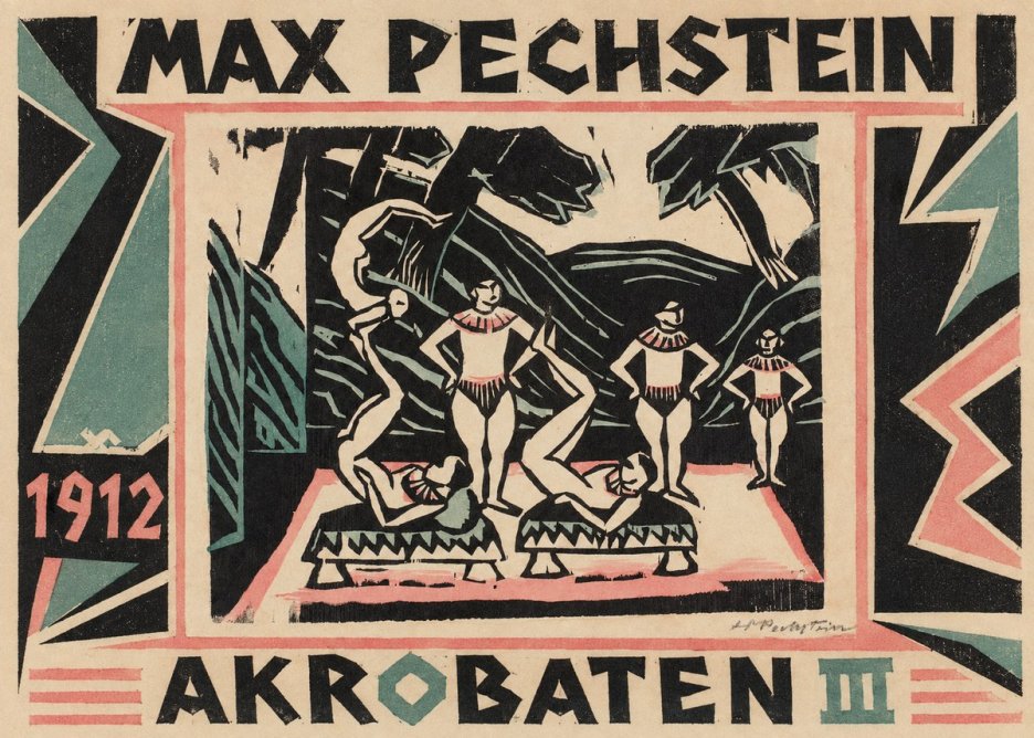 Max Pechstein Akrobaten Iii No1 - Poster