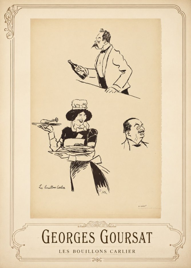 Georges Goursat Les Bouillons Carlier II No1 - Poster