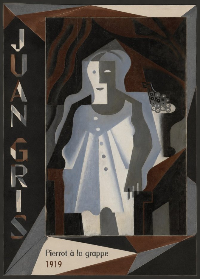 Juan Gris Pierrot À La Grappe No2 - Poster
