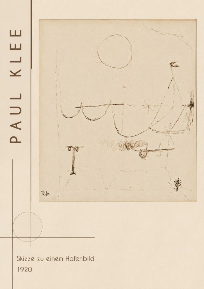Paul Klee Skizze Zu Einem Hafenbild No2 - Poster