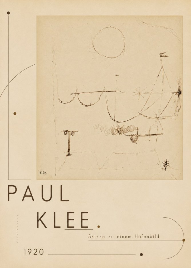 Paul Klee Skizze Zu Einem Hafenbild No3 - Poster